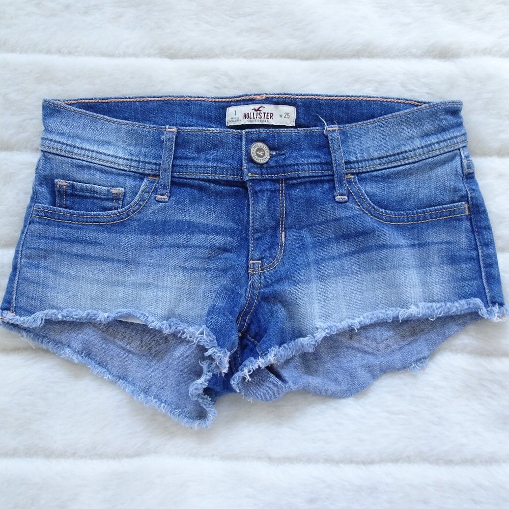 Hollister Denim Distress Jean Cutoff Shorts 25